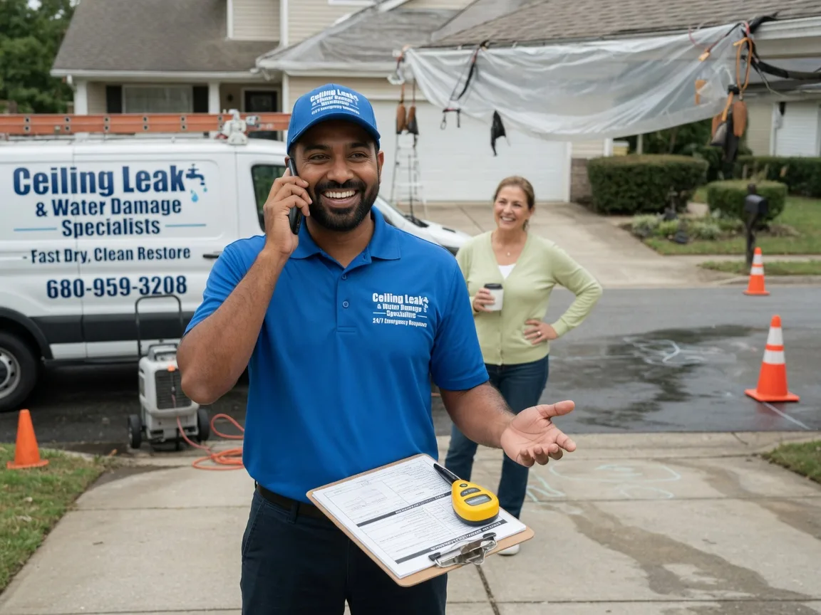 Ceiling Leak Cleanup Dawson, TX FAQs